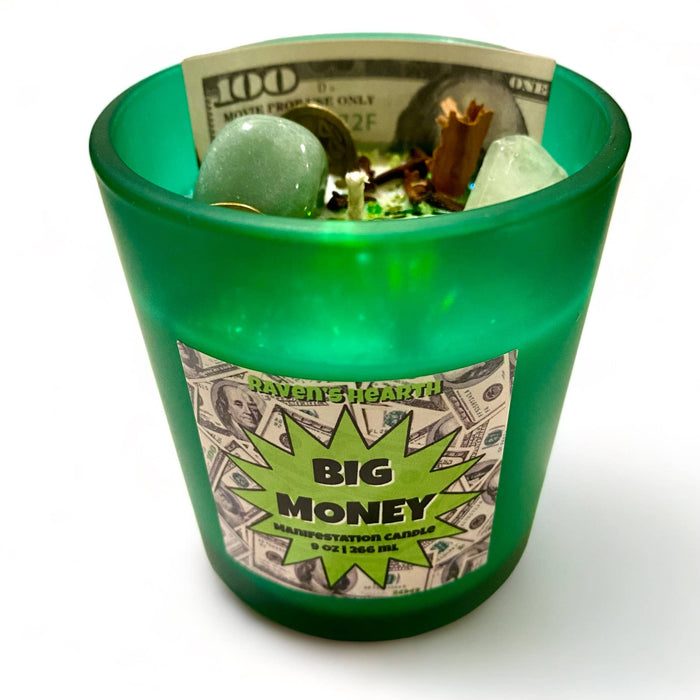 Big Money Candle | Prosperity | Real Money Scent | Vegan