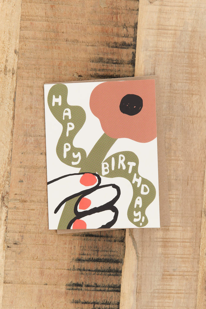 People Ive Loved Craft Stationery Birthday Flower Card