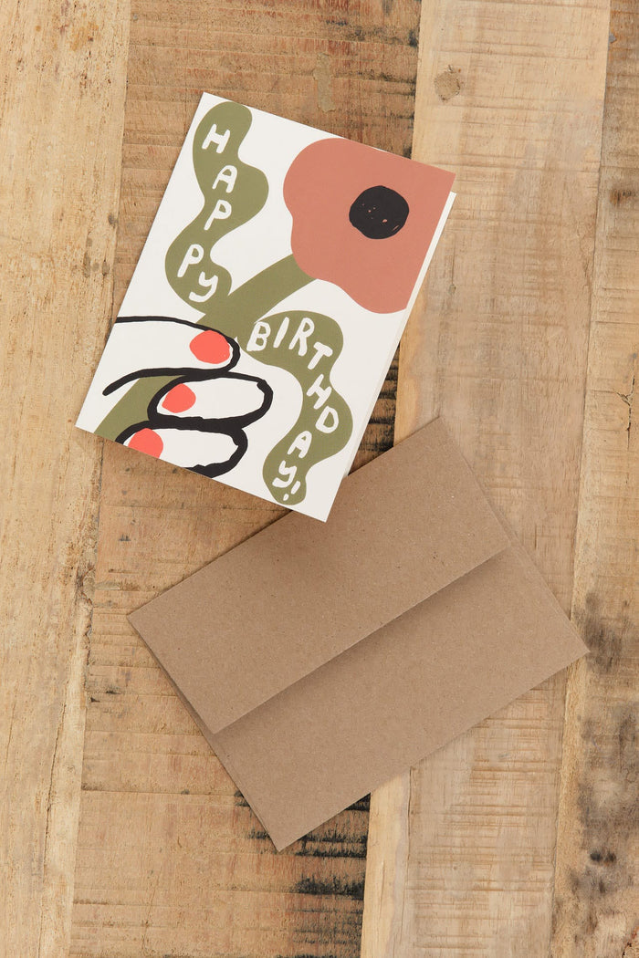 People Ive Loved Craft Stationery Birthday Flower Card