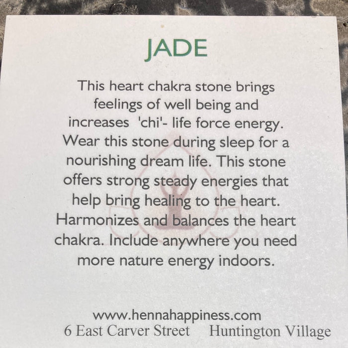 Black jade palm stone