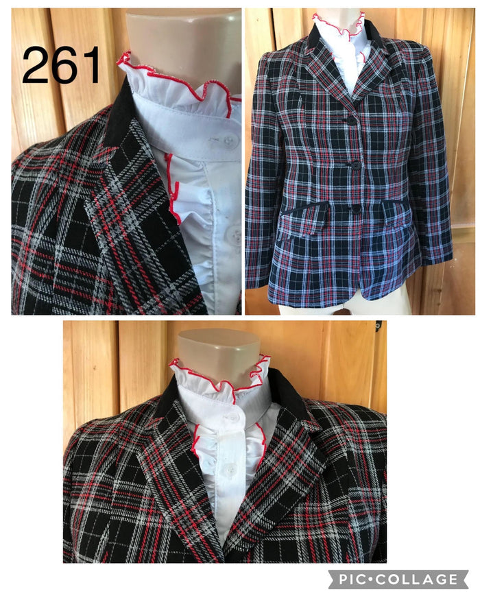 Black, Red & Grey WOW FACTOR Stunning Hunter Jacket Adults (261)