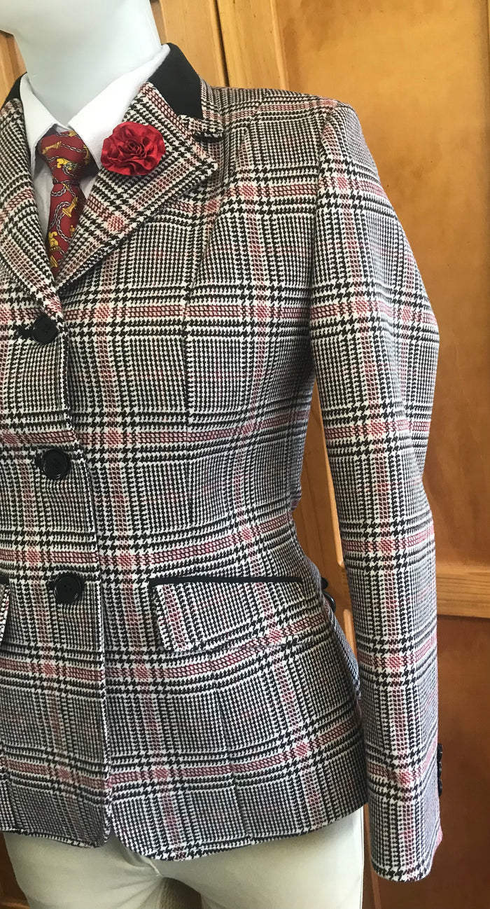 Black, Red & White STUNNING Show Hunter Jacket Adults (055)