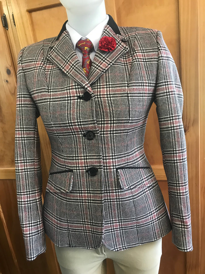 Black, Red & White STUNNING Show Hunter Jacket Adults (055)