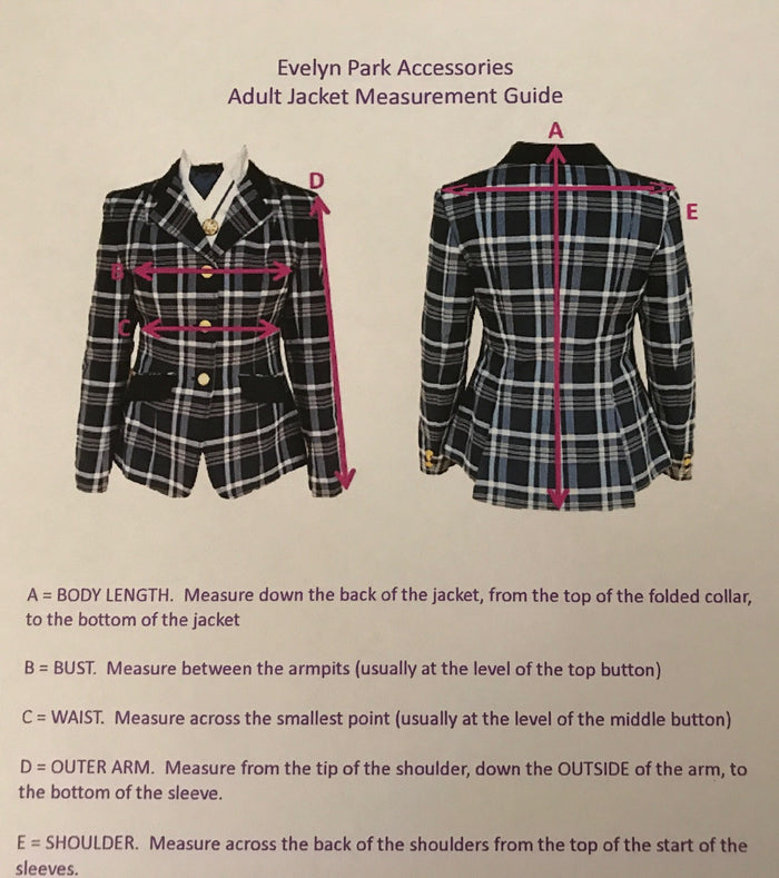Black, Red & White STUNNING Show Hunter Jacket Adults (055)