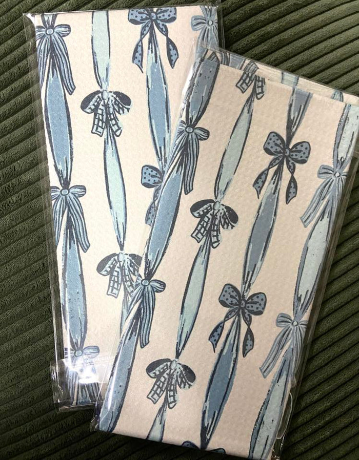 Blue Bow Dish Towel - Deer Creek Mercantile