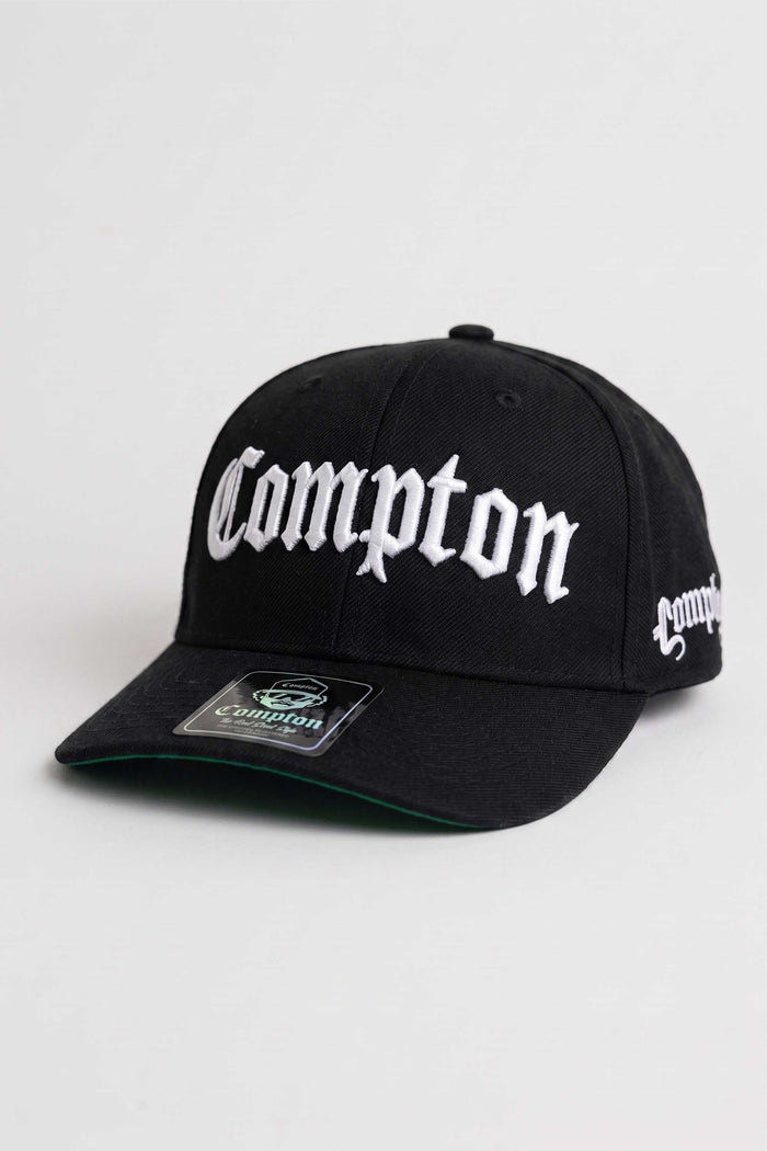 Boné Aba Curva Snapback Compton Clássico - Preto