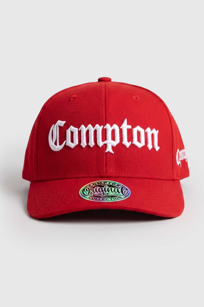 Boné Aba Curva Snapback Compton Clássico - Vermelho