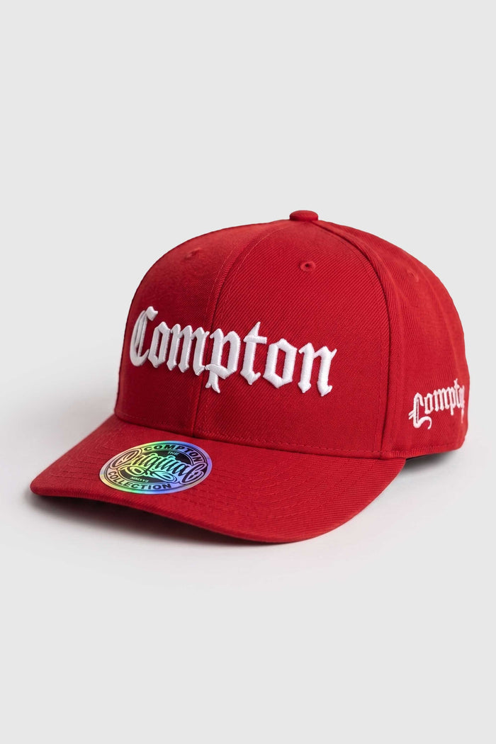 Boné Aba Curva Snapback Compton Clássico - Vermelho