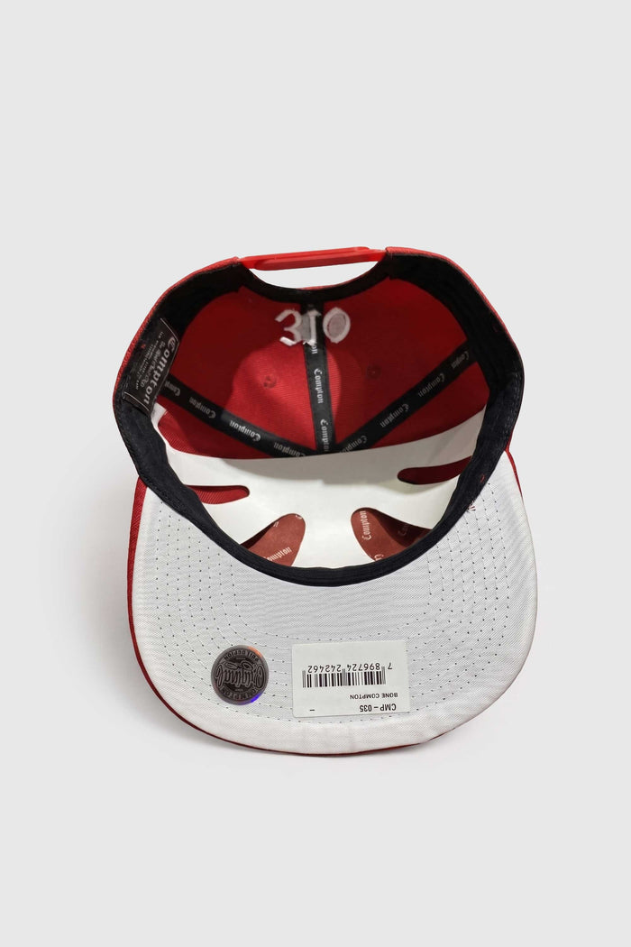 Boné Aba Reta Snapback Clássico Vermelho - Bordado Alto Relevo