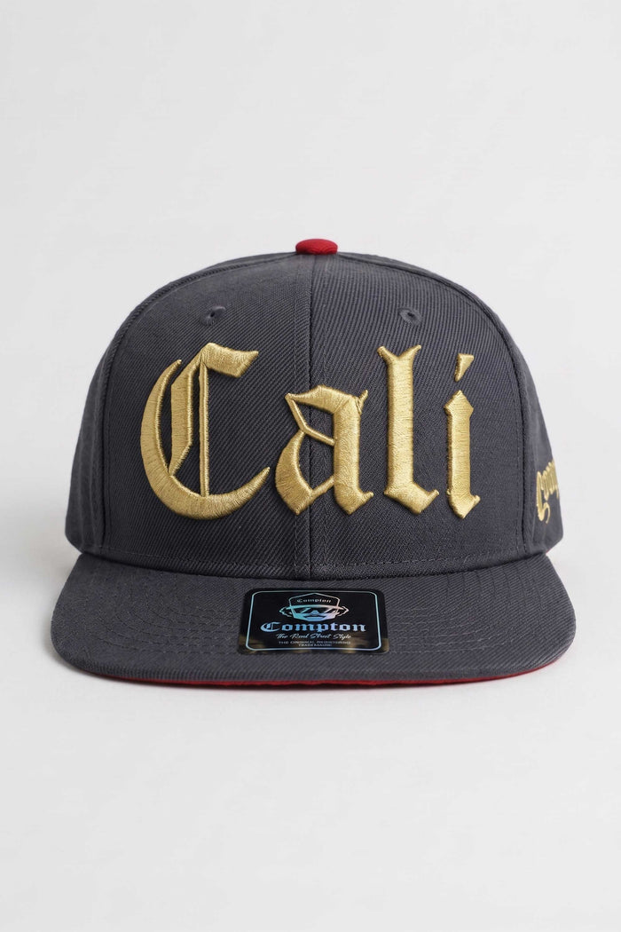 Boné Aba Reta Snapback Compton Cali - Cinza