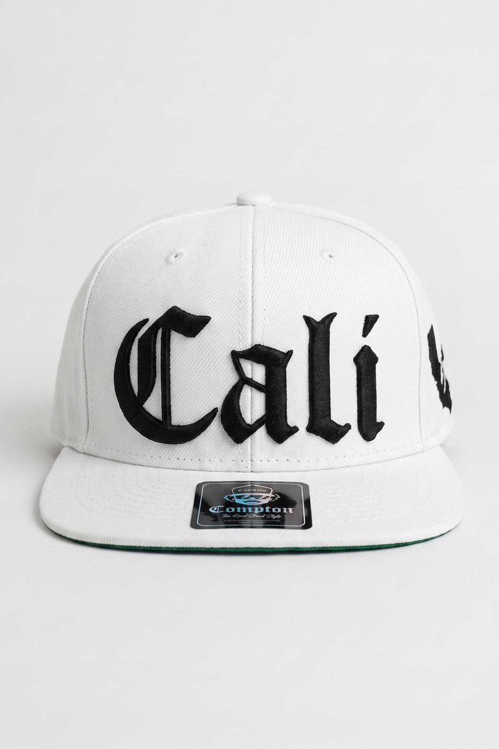 Boné Aba Reta Snapback Compton Cali Branco