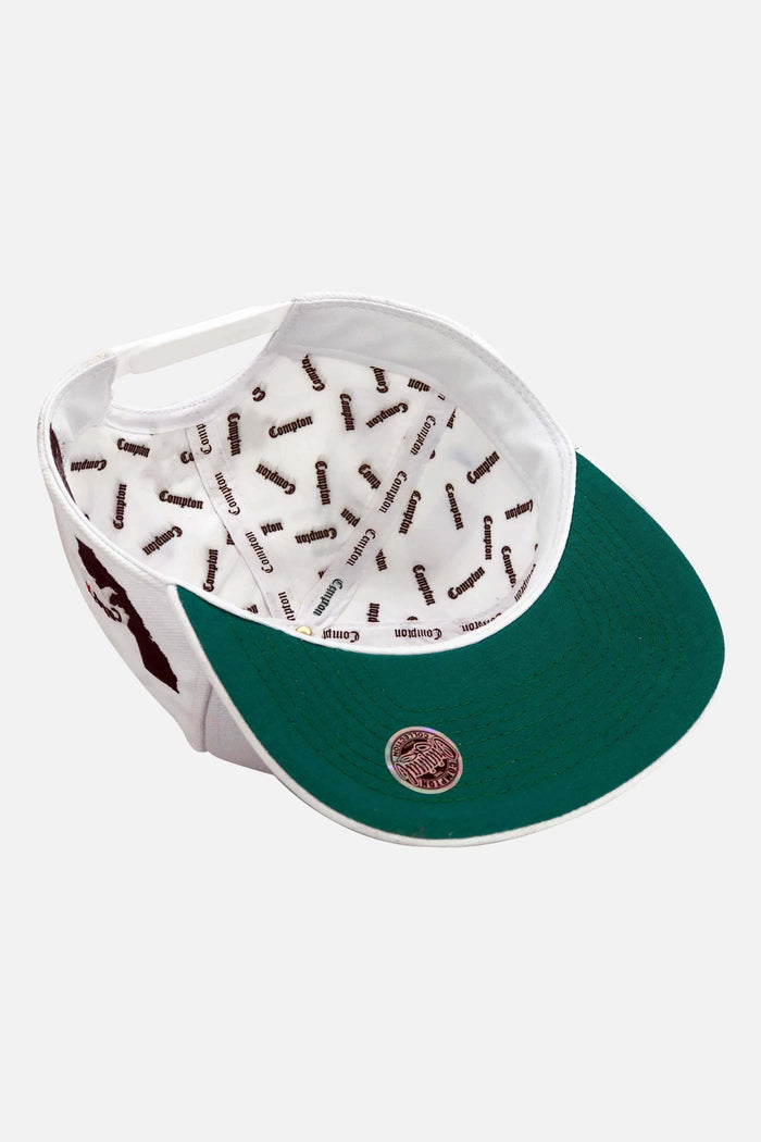 Boné Compton Aba Reta Snapback Cali Branco - COMPTON