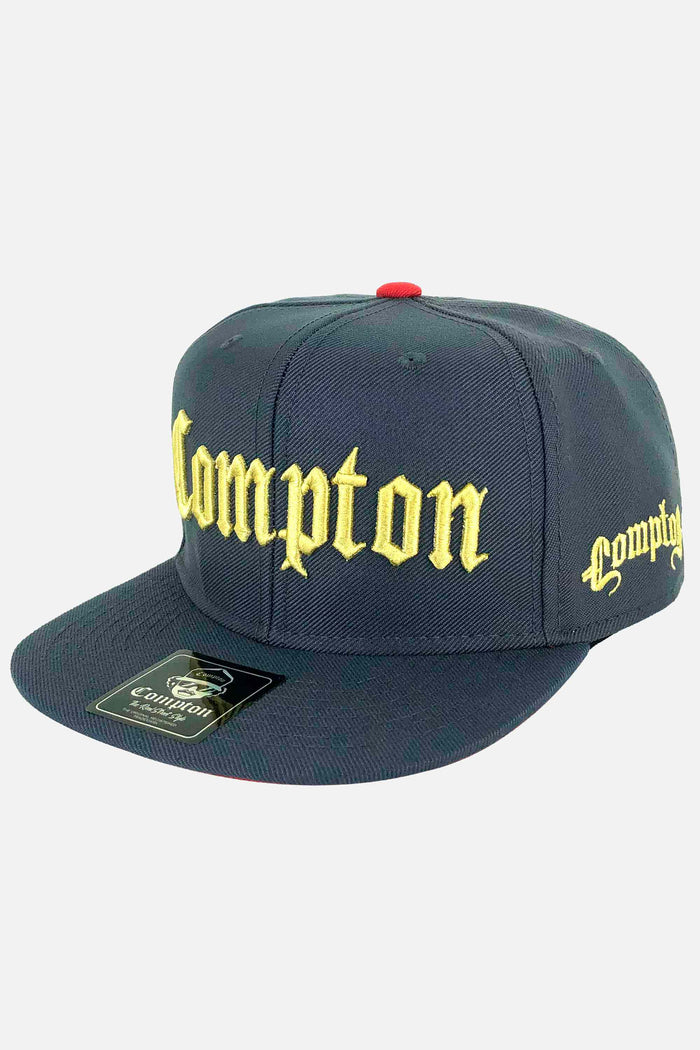 Boné Compton Aba Reta Snapback Classic Cinza - COMPTON