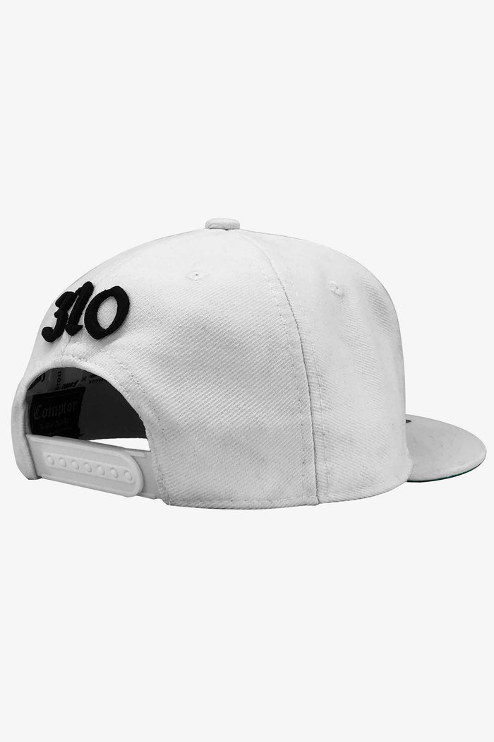 Boné Compton Aba Reta Snapback Classic Branco - COMPTON