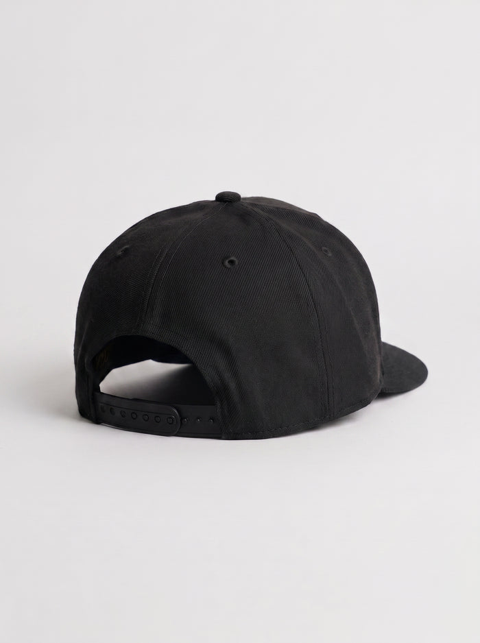 Boné Aba Reta Snapback Compton LA Recorte a Laser Preto