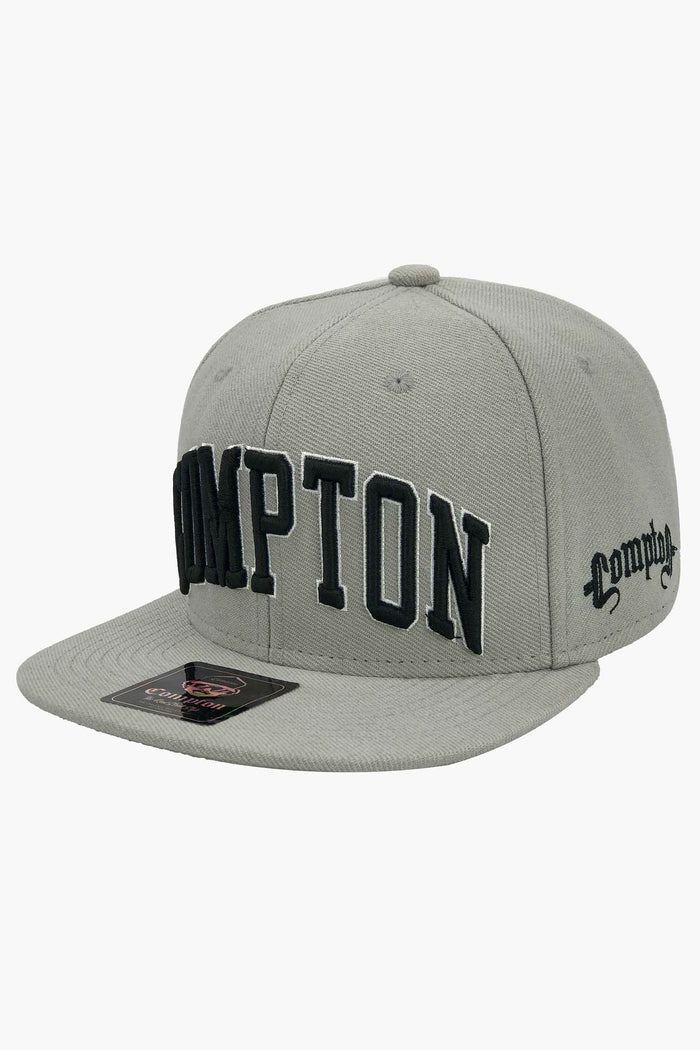 Boné Compton Aba Reta Snapback Urban Cinza - COMPTON