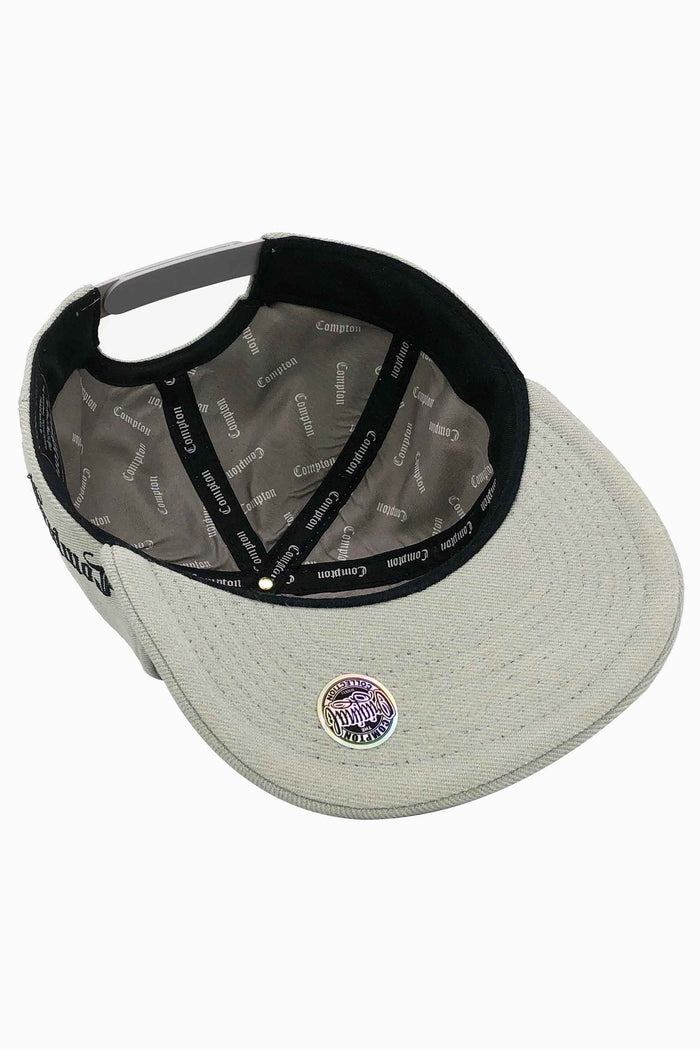 Boné Compton Aba Reta Snapback Urban Cinza - COMPTON