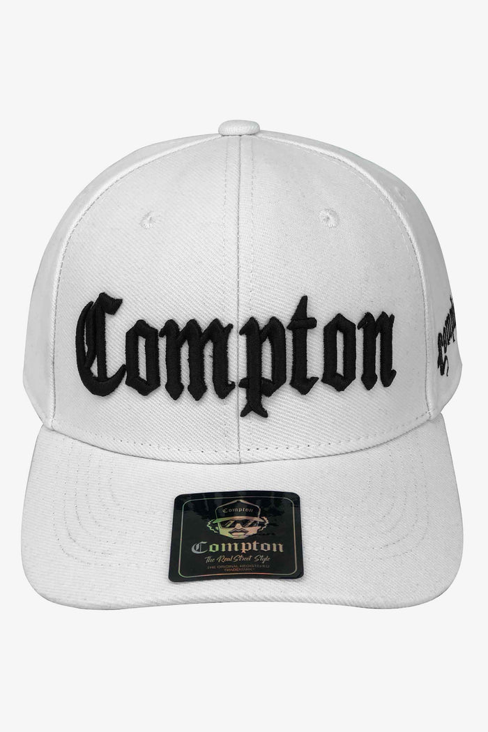 Boné Compton Aba Curva Snapback Classic Branco - COMPTON