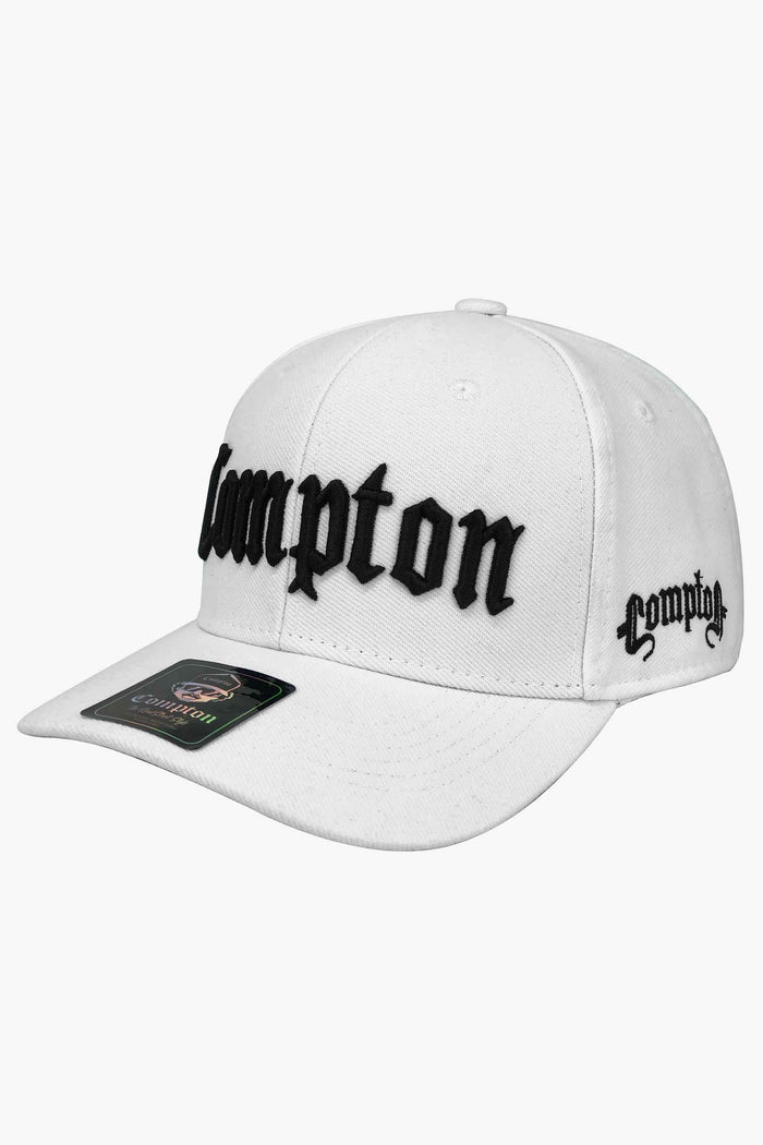 Boné Compton Aba Curva Snapback Classic Branco - COMPTON