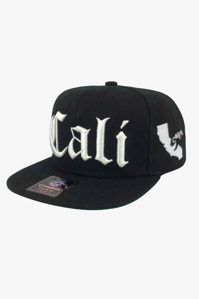 Boné Compton Aba Reta Snapback Cali Preto - COMPTON