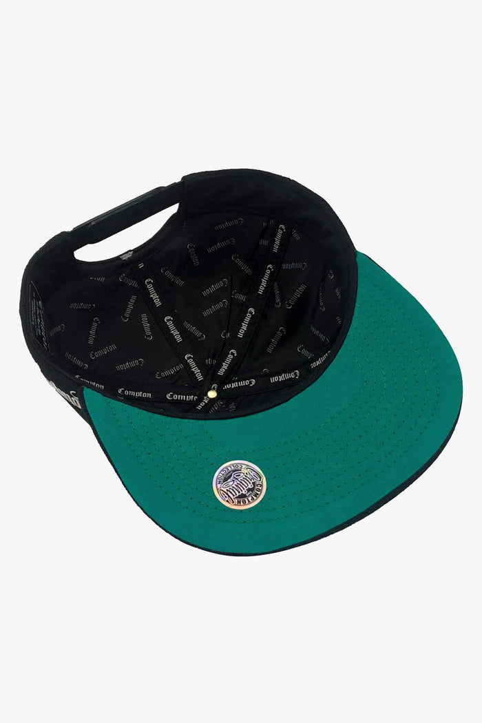 Boné Compton Aba Reta Snapback Cali Preto - COMPTON