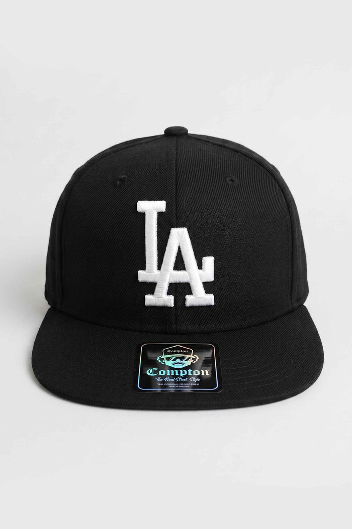 Boné Compton Aba Reta Snapback LA Authority Preto