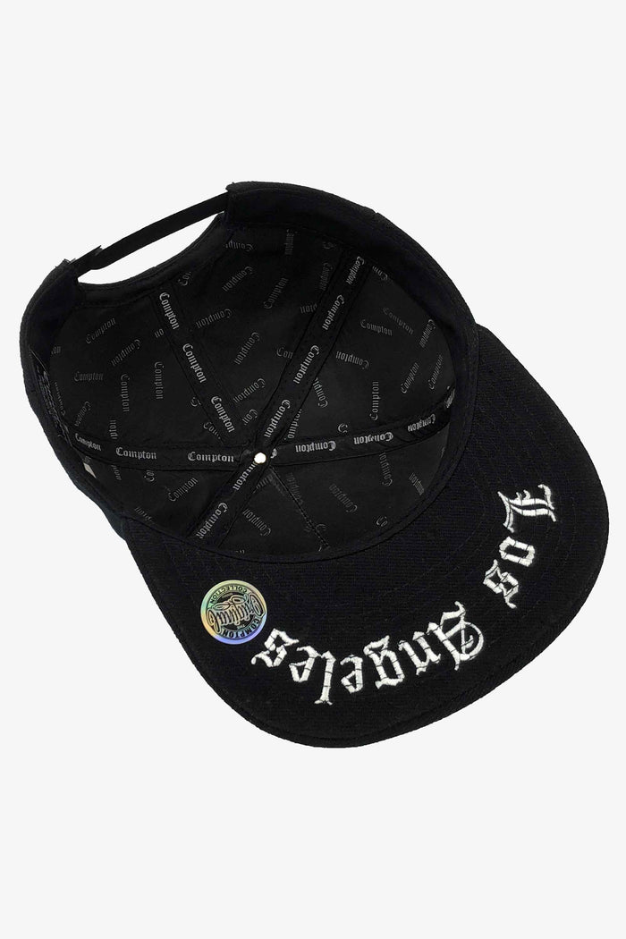 Boné Compton Aba Reta Snapback LA Authority Preto - COMPTON