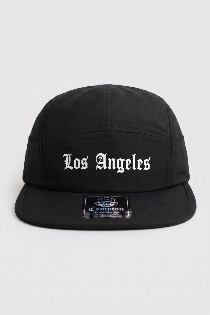 Boné Compton Five Panel Strapback Los Angeles Preto