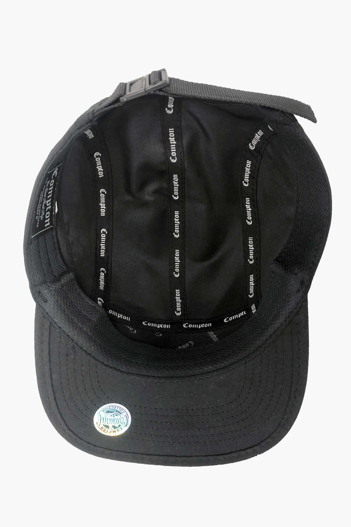 Boné Compton Five Panel Strapback Los Angeles Preto - COMPTON