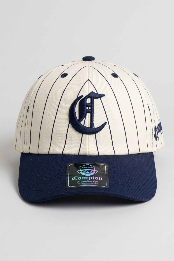 Boné Dad Hat Baseball Copton Pinstripe Logo - Off White