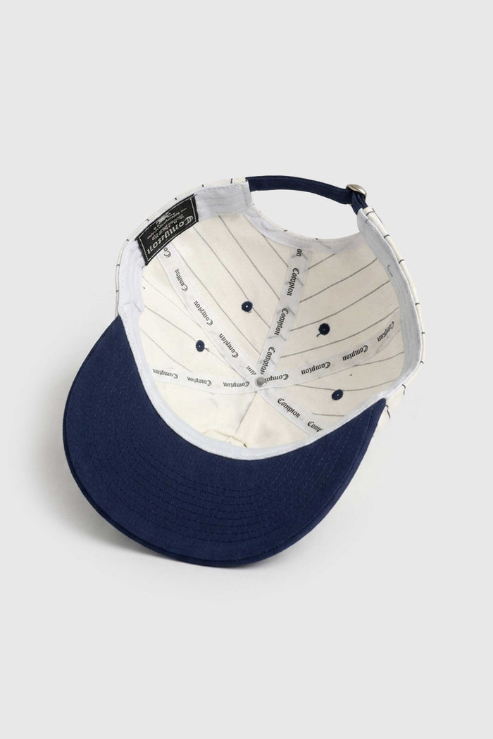 Boné Dad Hat Baseball Copton Pinstripe Logo - Off White