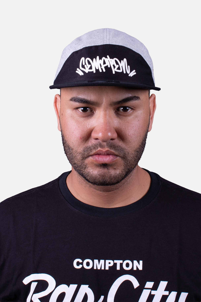 Boné Five Panel Collab Starter X Compton Clic Cinza - COMPTON