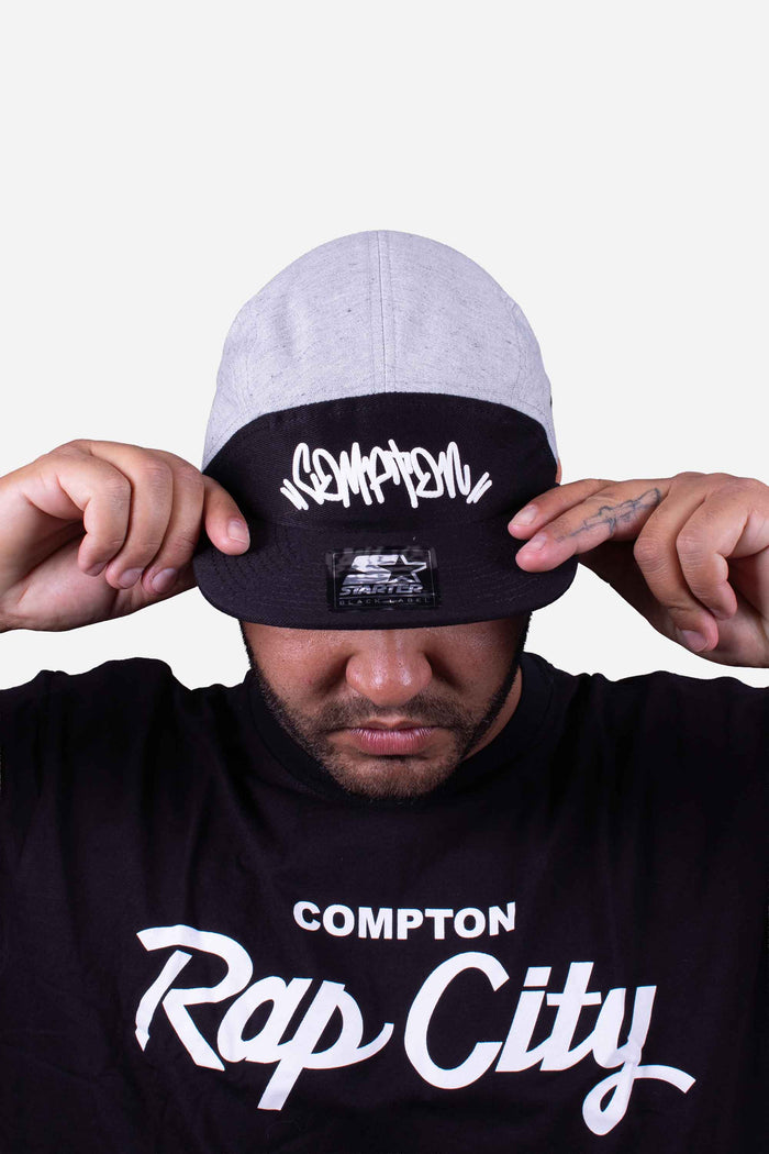 Boné Five Panel Collab Starter X Compton Clic Cinza - COMPTON