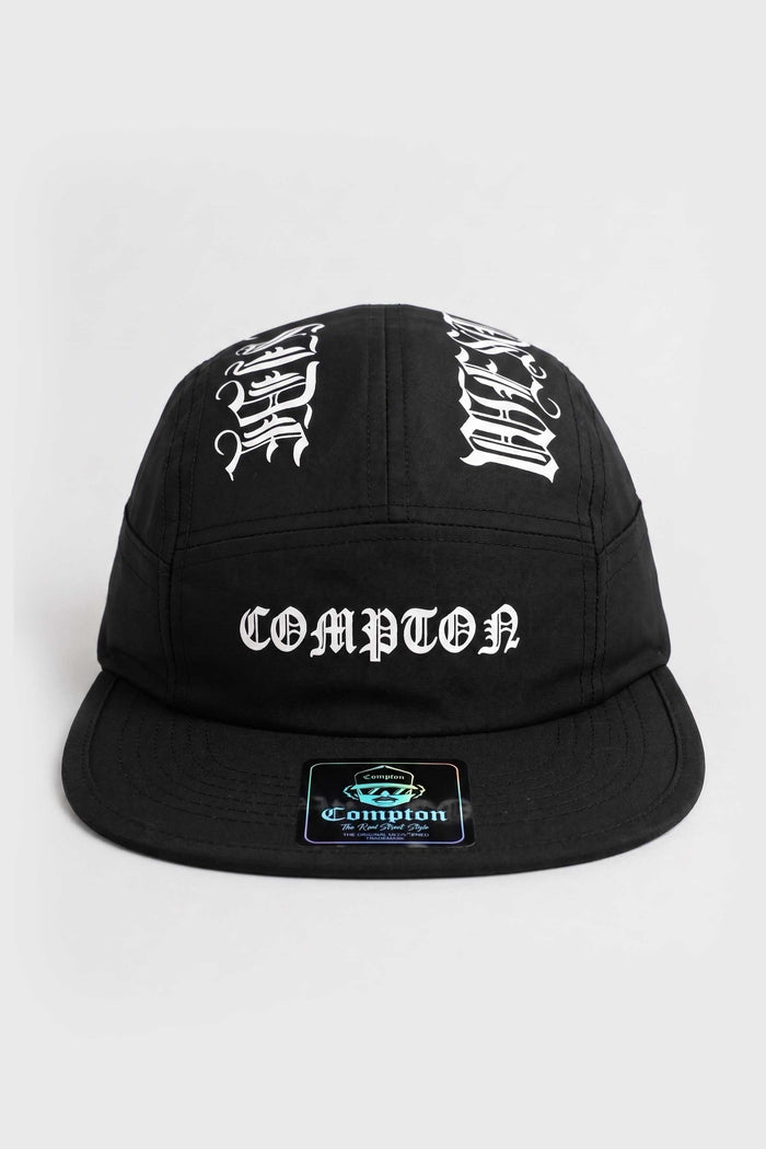 Boné Five Panel Strapback Compton West Side - Preto