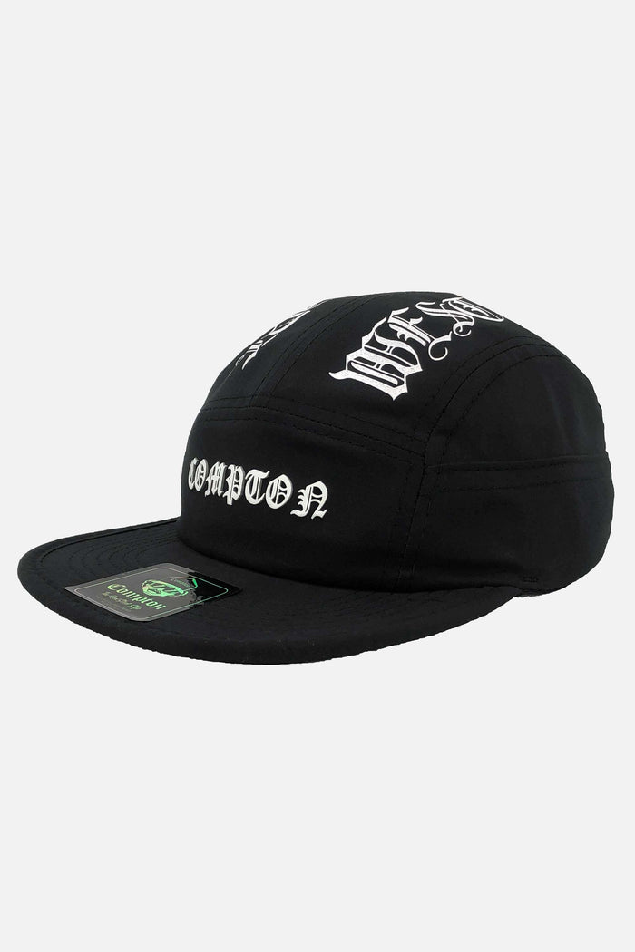 Boné Compton Five Panel Strapback West Side Preto - COMPTON