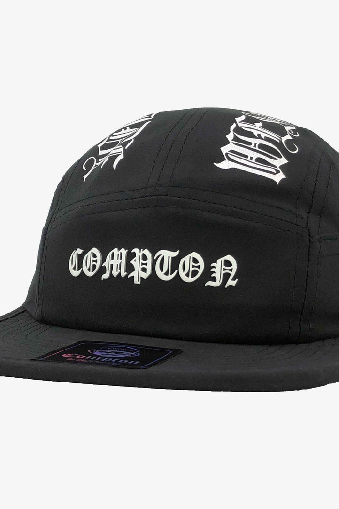 Boné Compton Five Panel Strapback West Side Preto - COMPTON