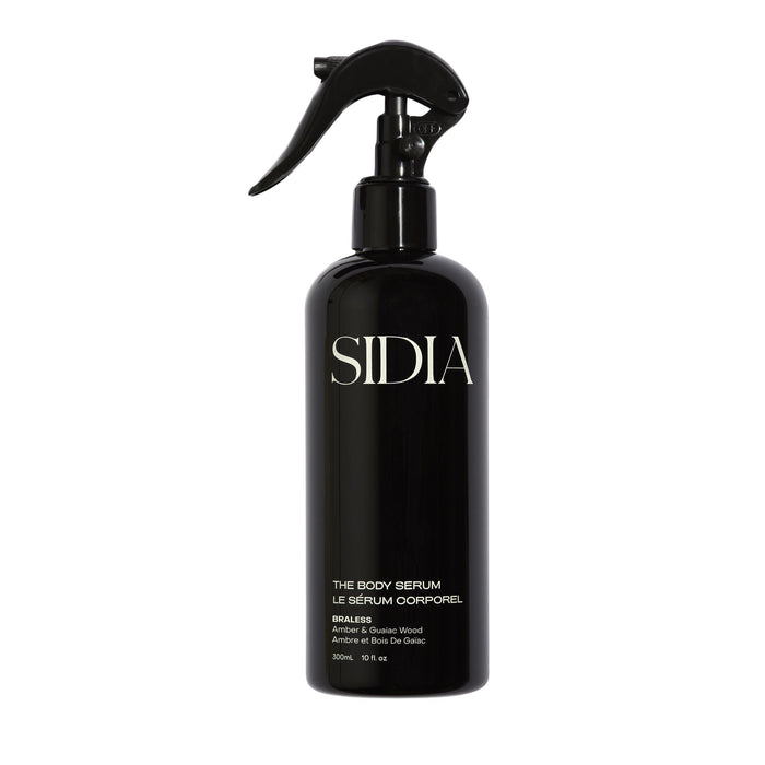 SIDIA BRALESS Body Serum spray bottle