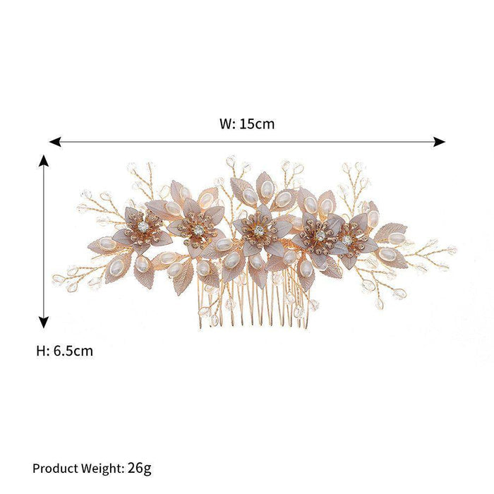 Bride Hair Comb Wedding Hair Accessories for Brides 628657991507 - COCOMELODY
