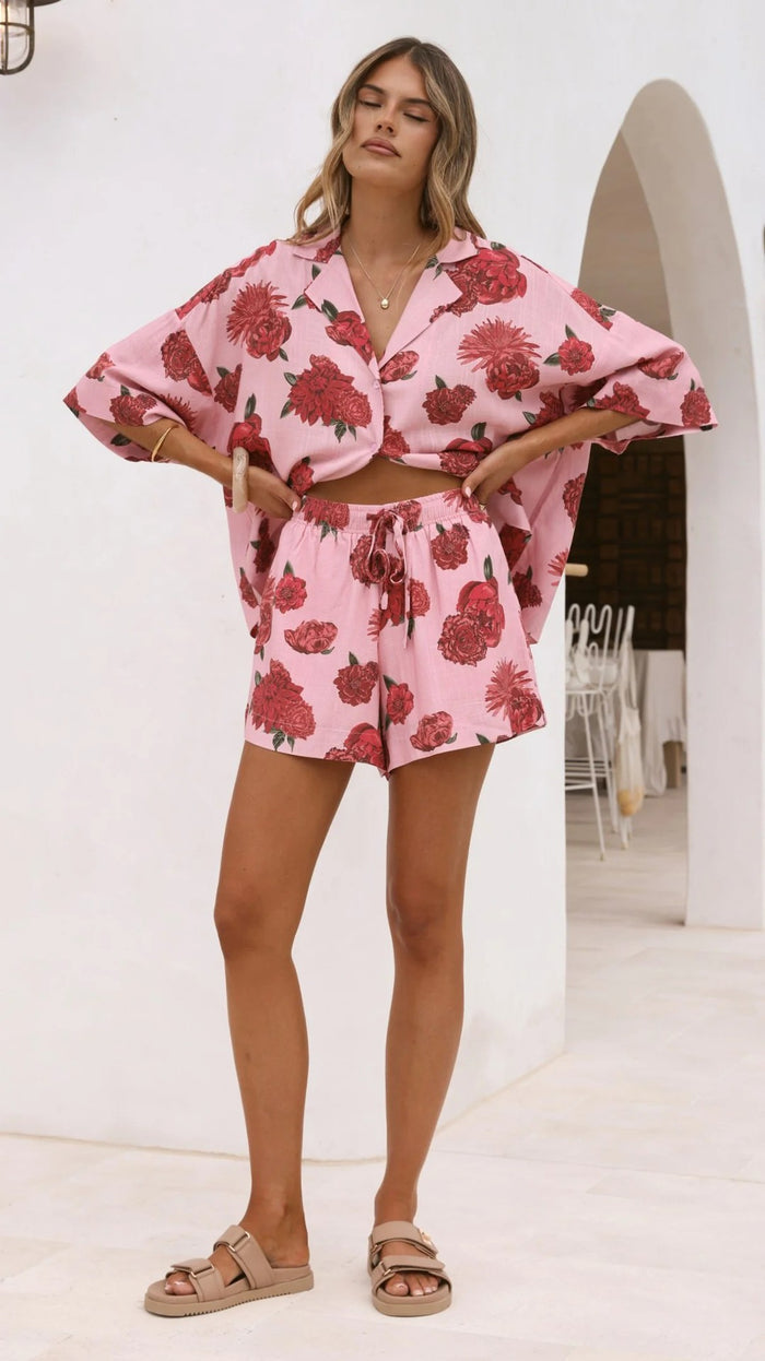 Brisa Co ord Set - Pink