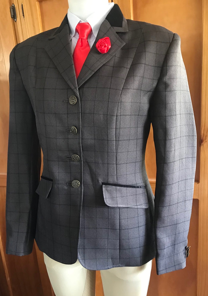 Brown & Darker Brown Check (535) Adults Show Hunter Jacket