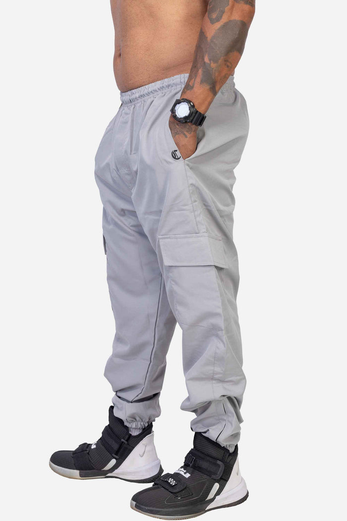 Calça Cargo Compton Ripstop Com Zíper Cinza - COMPTON