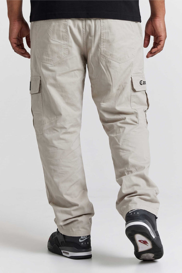 Calça Cargo Compton Sarja Balão Bege