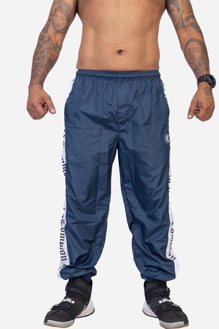 Calça Compton Tactel Faixa Azul Marinho - COMPTON