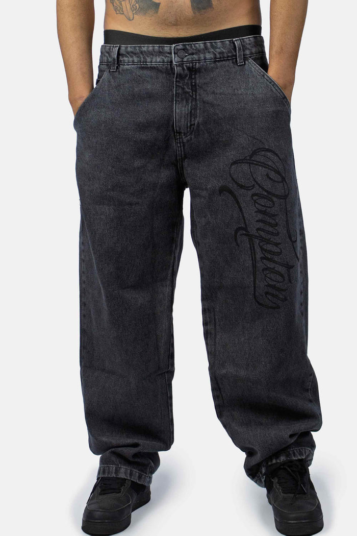 Calça Jeans Compton Balão Marmorizada - COMPTON