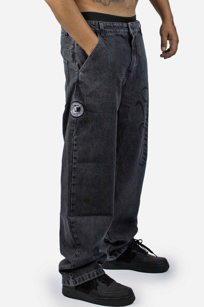 Calça Jeans Compton Balão Marmorizada - COMPTON