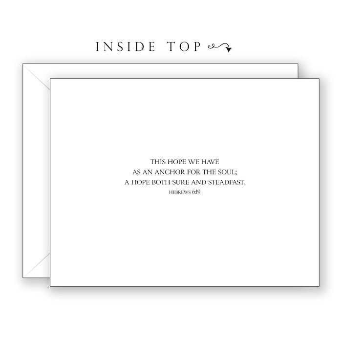 California Coast (Hebrews 6:19) - Sympathy Card