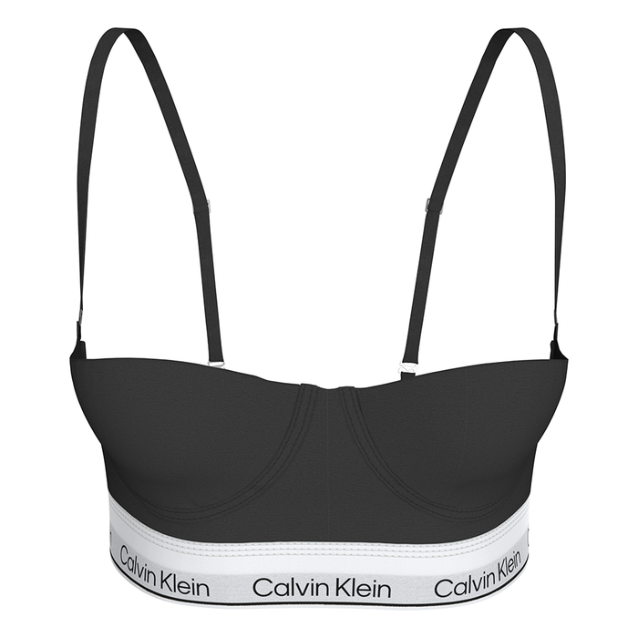 Calvin Klein Cotton Blend Black Bra QF8666