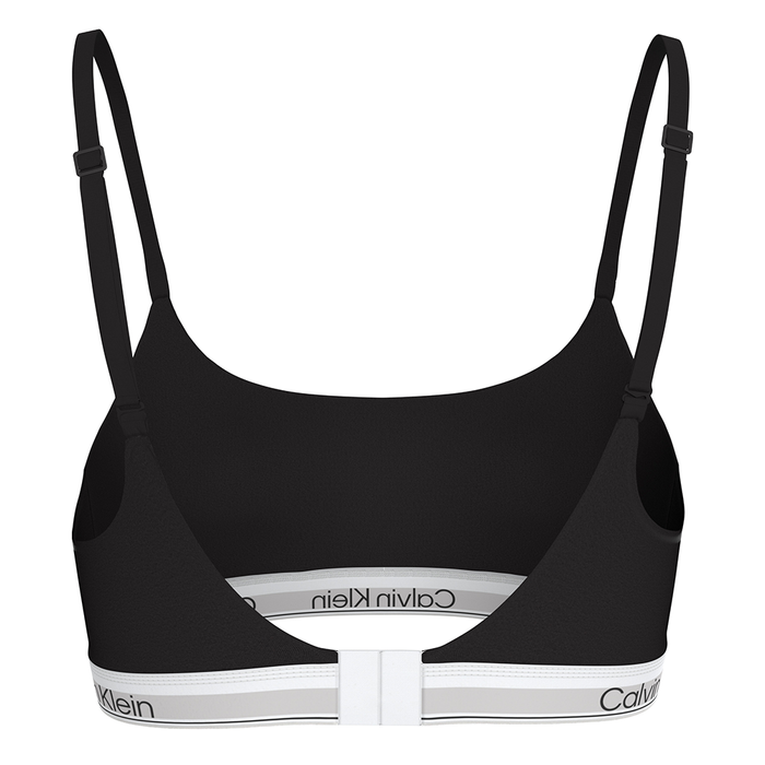 Calvin Klein Icon Cotton Modal Smooth Edge Lightly Lined Black Bralette