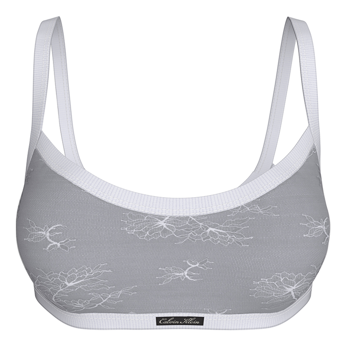 Calvin Klein Icon Stretch Lace Lightly Lined White Bralette