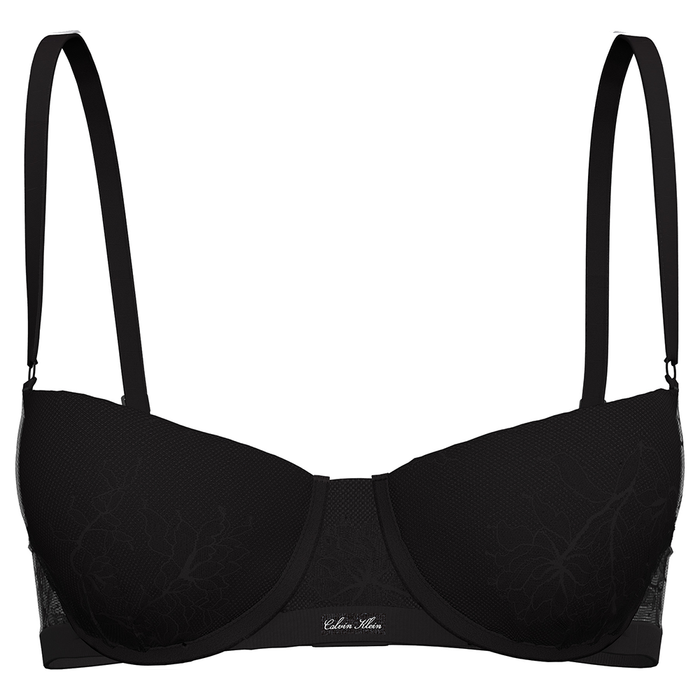 Calvin Klein Icon Stretch Lace Push Up Balconette Black